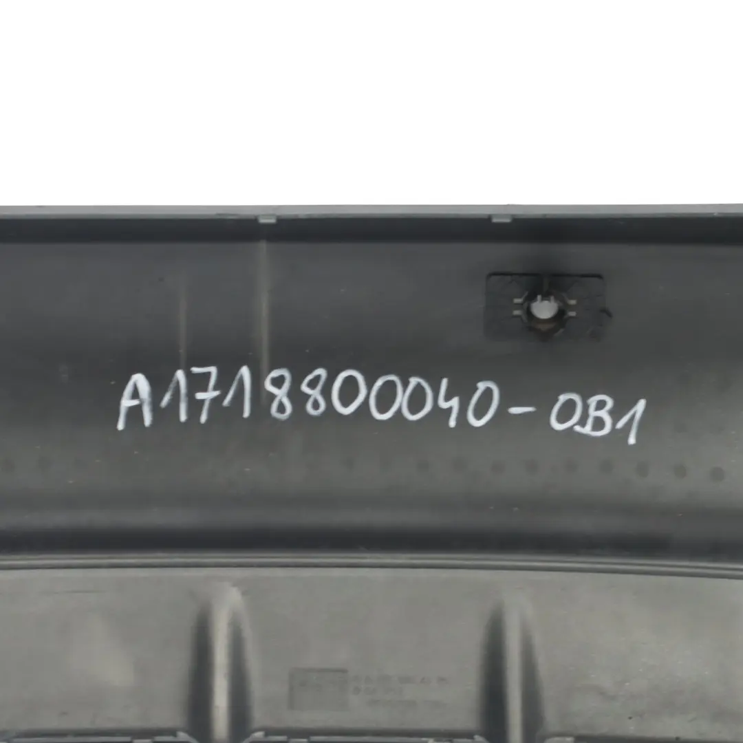 Bumper Trim Panel Covering Sport Obsidian Black - 197 to Mercedes SLK R171 Rear with Part number A1718800040 Mercedes SLK R171 Rear Bumper Trim Panel Covering Sport Obsidian Black - 197 - SKU A1718800040-OB1 - Part number A1718800040