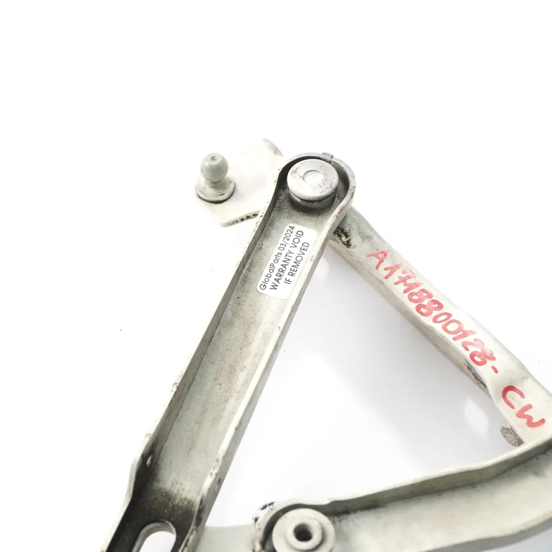 Capó Bisagra Delantera Izquierda Blanco Calcita 650 para Mercedes R171 con número de pieza A1718800128 Mercedes R171 Capó Bisagra Delantera Izquierda Blanco Calcita 650 - SKU A1718800128-CW - Número de pieza A1718800128