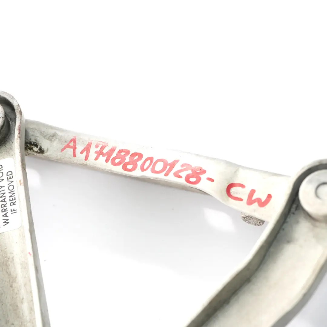 Charnière de capot avant gauche Calcite White - 650 pour Mercedes R171 à propos du numéro de pièce A1718800128 Mercedes R171 Charnière de capot avant gauche Calcite White - 650 - SKU A1718800128-CW - Numéro de pièce A1718800128