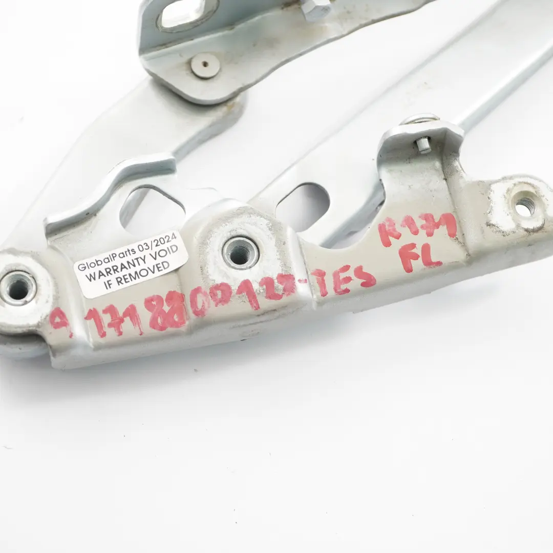 Capó Bisagra Delantera Izquierda Tellurium Plata 762 para Mercedes R171 con número de pieza A1718800128 Mercedes R171 Capó Bisagra Delantera Izquierda Tellurium Plata 762 - SKU A1718800128-TES - Número de pieza A1718800128