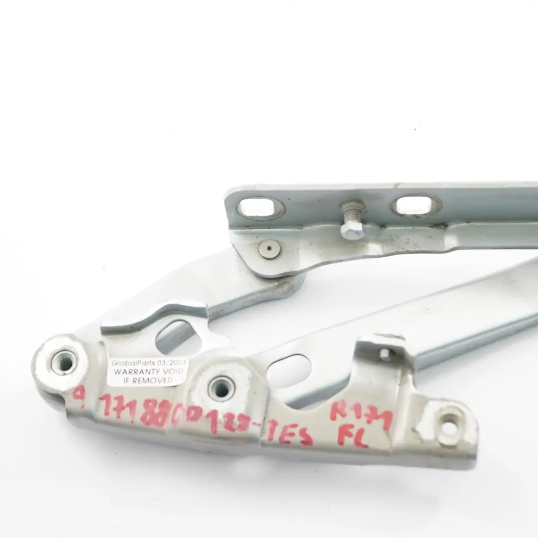 Mercedes R171 Motor haube scharnier vorne links Tellur silber 762 - SKU A1718800128-TES - Teilenummer A1718800128