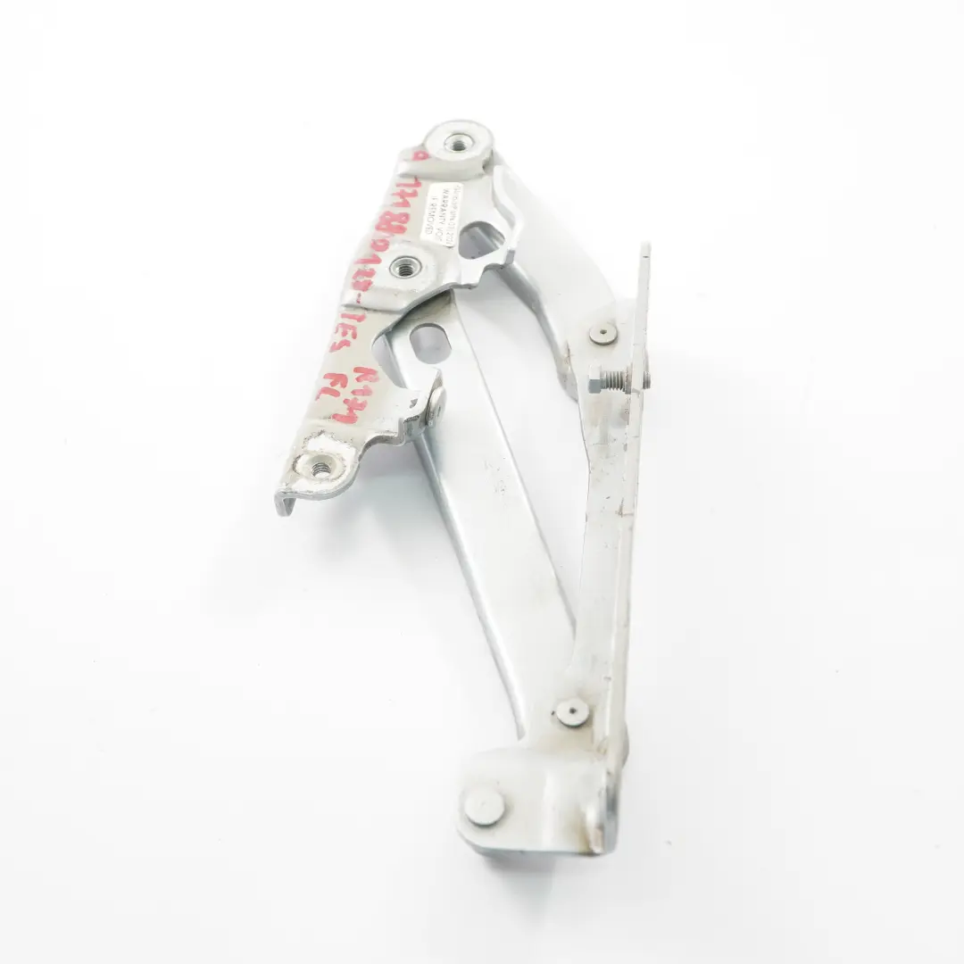 Charnière de capot avant gauche Tellurium Argent 762 pour Mercedes R171 à propos du numéro de pièce A1718800128 Mercedes R171 Charnière de capot avant gauche Tellurium Argent 762 - SKU A1718800128-TES - Numéro de pièce A1718800128