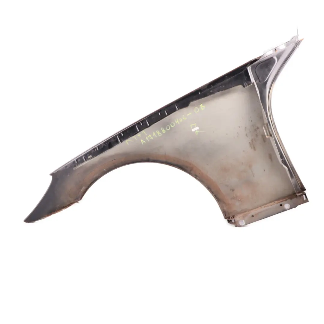 Wing Fender Panel Front Right O/S Side Trim Obsidian Black - 197 to Mercedes R171 with Part number A1718800406 Mercedes R171 Wing Fender Panel Front Right O/S Side Trim Obsidian Black - 197 - SKU A1718800406-OB - Part number A1718800406