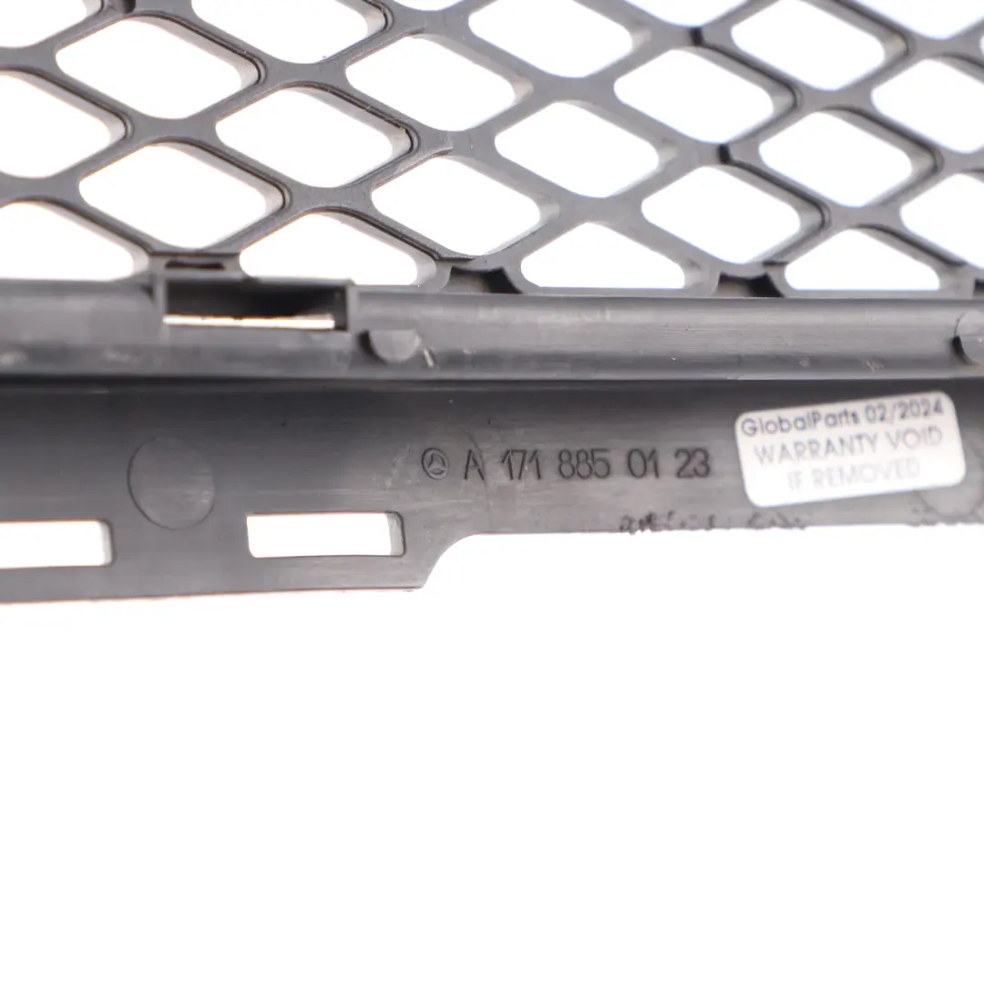 Front Bumper Grille Centre Lower Grid Cover to Mercedes SLK R171 with Part number A1718850123 Mercedes SLK R171 Front Bumper Grille Centre Lower Grid Cover - SKU A1718850123 - Part number A1718850123