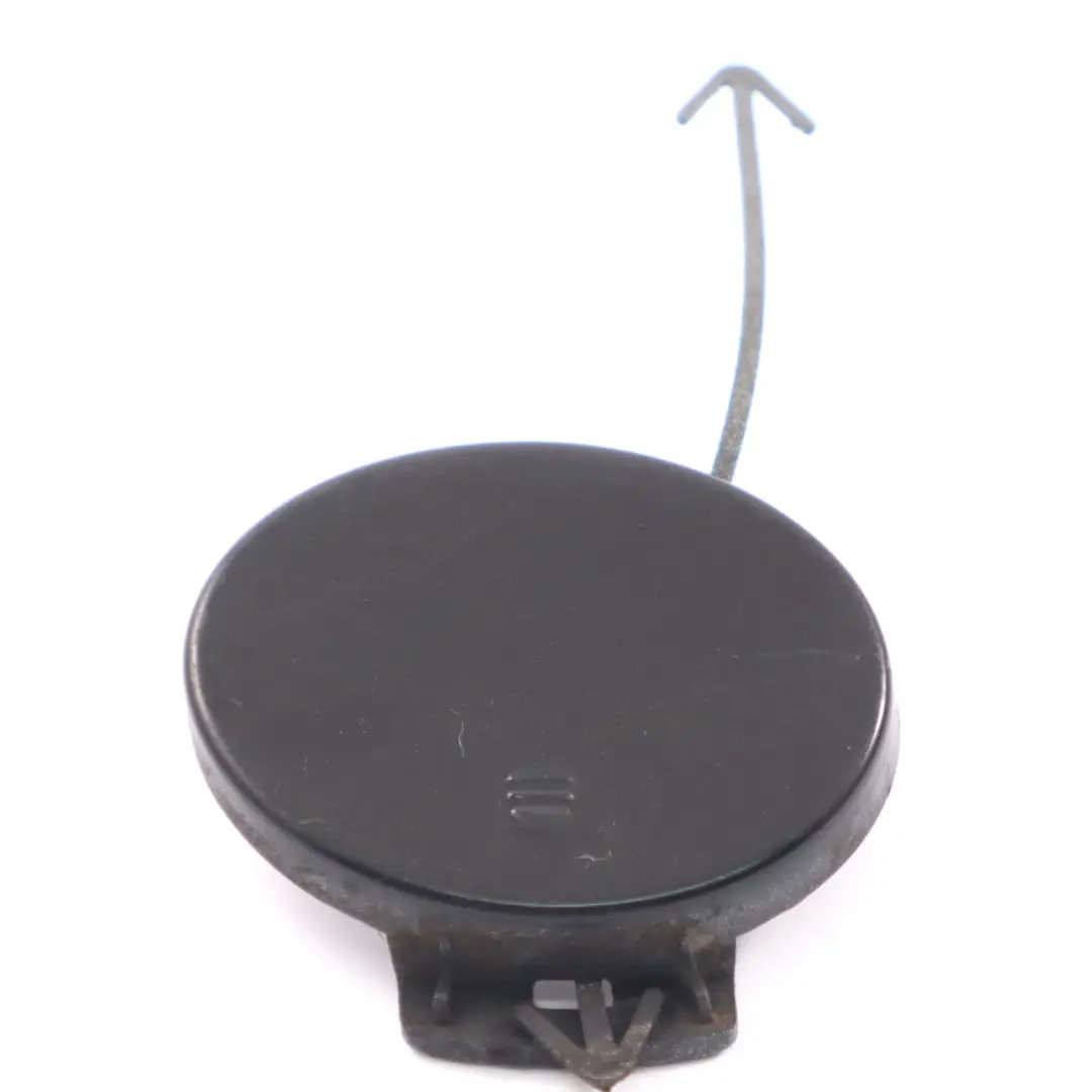 Bumper Towing Eye Cover Obsidian Black 197 to Mercedes SLK R171 Rear with Part number A1718850623 Mercedes SLK R171 Rear Bumper Towing Eye Cover Obsidian Black 197 - SKU A1718850623-OB - Part number A1718850623