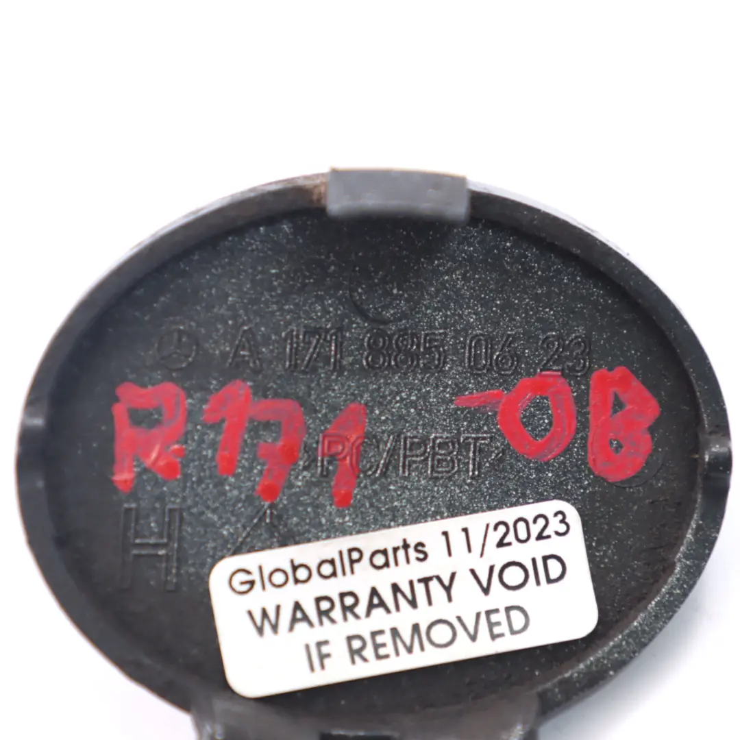 Pare-chocs arrière Cache oeil remorquage Noir 197 pour Mercedes SLK R171 à propos du numéro de pièce A1718850623 Mercedes SLK R171 Pare-chocs arrière Cache oeil remorquage Noir 197 - SKU A1718850623-OB - Numéro de pièce A1718850623