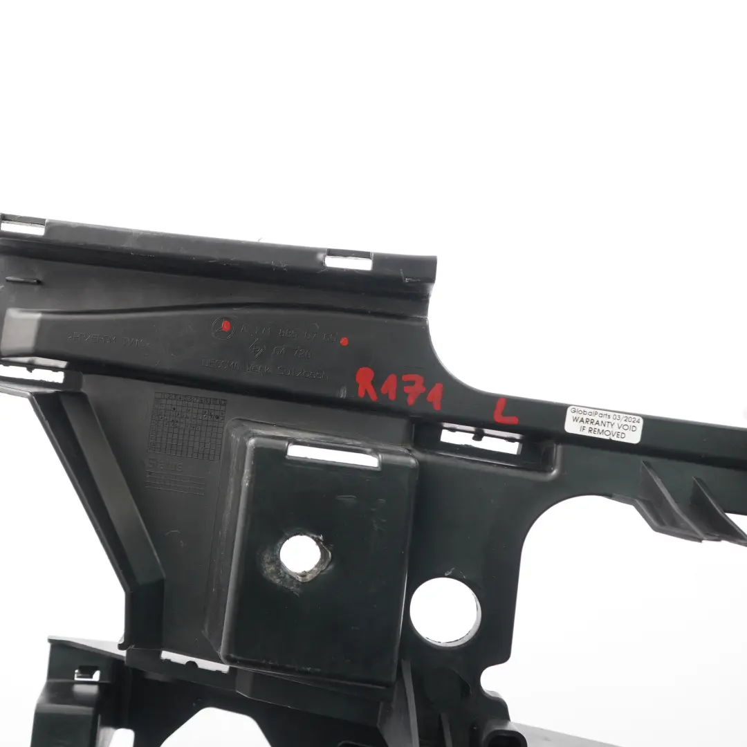 Front Bumper Bracket Mercedes R171 SLK Inner Mount Left N/S to  with Part number A1718850765  Front Bumper Bracket Mercedes R171 SLK Inner Mount Left N/S - SKU A1718850765 - Part number A1718850765