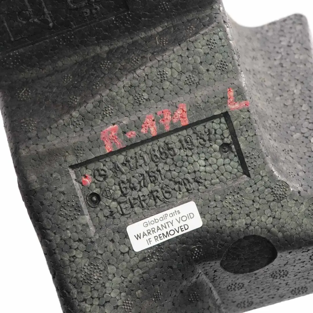 Amortisseur chocs arrière gauche Mousse pare-chocs pour Mercedes SLK R171 à propos du numéro de pièce A1718851937 Mercedes SLK R171 Amortisseur chocs arrière gauche Mousse pare-chocs - SKU A1718851937 - Numéro de pièce A1718851937