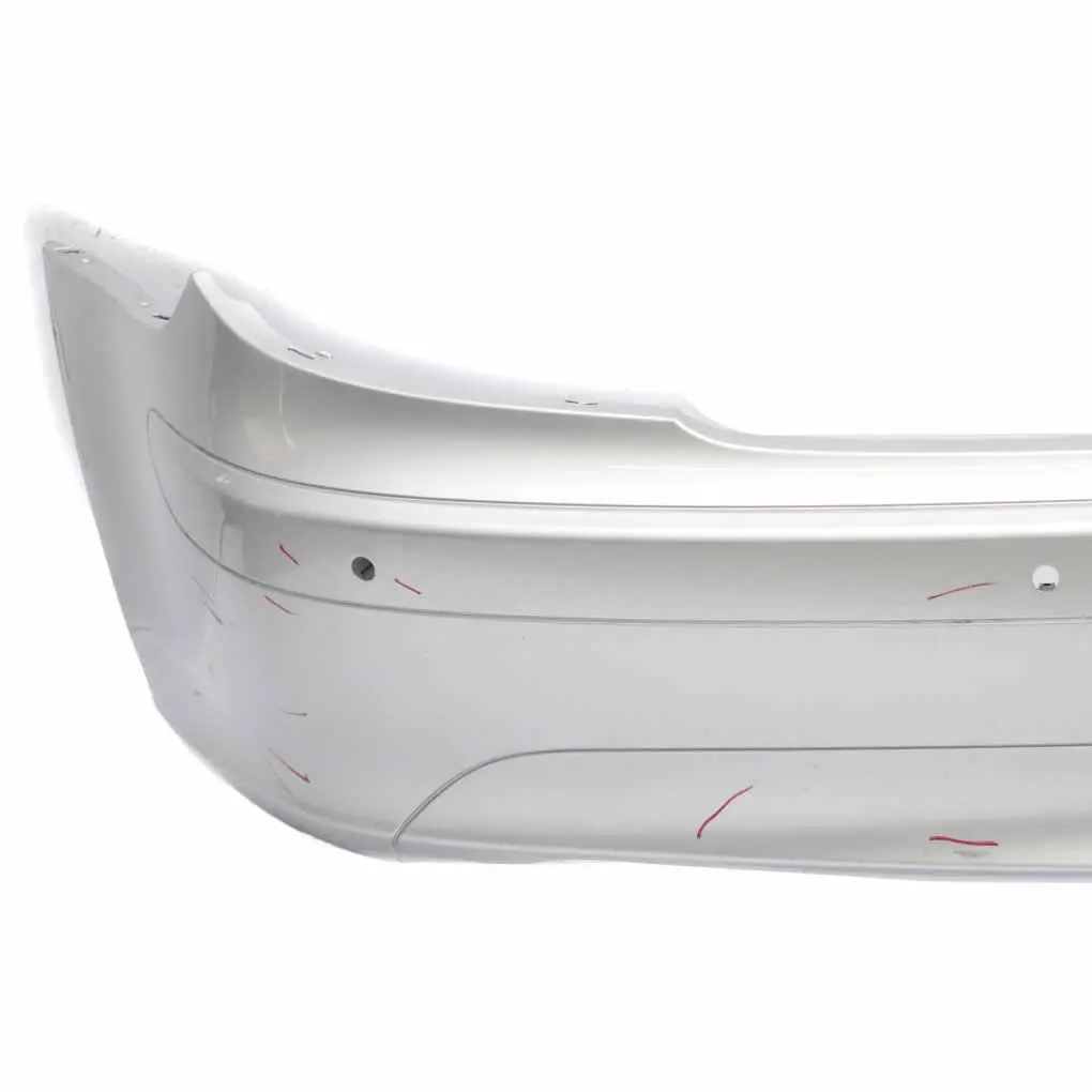 Bumper Trim Panel Covering Iridium Silver Metallic - 775 to Mercedes SLK R171 Rear with Part number A1718853125 Mercedes SLK R171 Rear Bumper Trim Panel Covering Iridium Silver Metallic - 775 - SKU A1718853125-IRS - Part number A1718853125