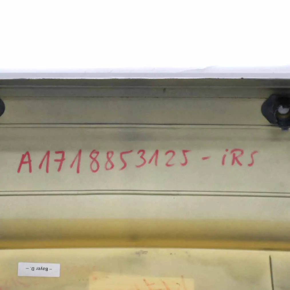 Bumper Trim Panel Covering Iridium Silver Metallic - 775 to Mercedes SLK R171 Rear with Part number A1718853125 Mercedes SLK R171 Rear Bumper Trim Panel Covering Iridium Silver Metallic - 775 - SKU A1718853125-IRS - Part number A1718853125