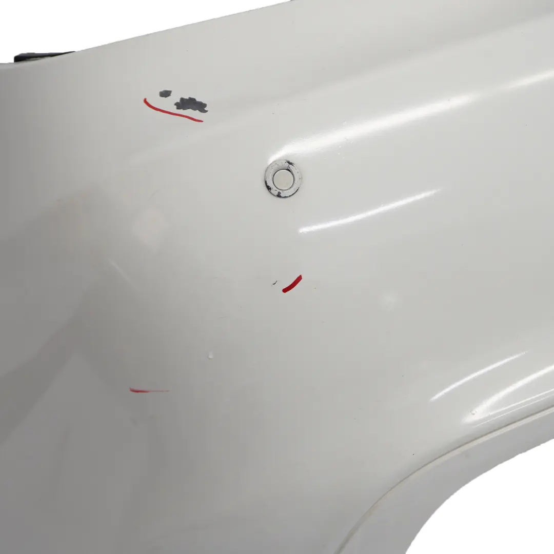 Bumper Trim Panel Covering Calcite White - 650 to Mercedes SLK R171 Rear with Part number A1718854125 Mercedes SLK R171 Rear Bumper Trim Panel Covering Calcite White - 650 - SKU A1718854125-CW - Part number A1718854125