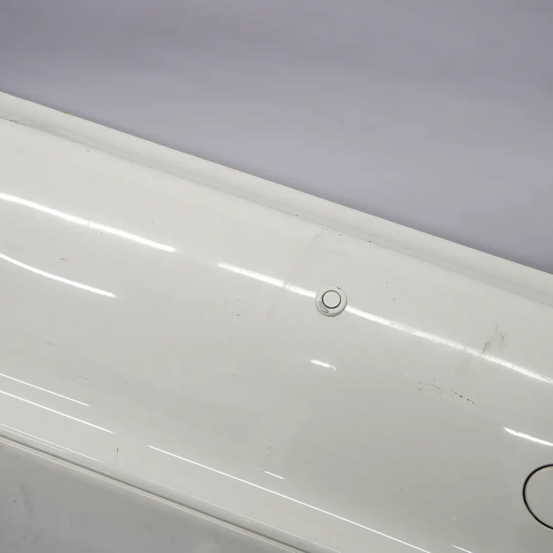 Bumper Trim Panel Covering Calcite White - 650 to Mercedes SLK R171 Rear with Part number A1718854125 Mercedes SLK R171 Rear Bumper Trim Panel Covering Calcite White - 650 - SKU A1718854125-CW - Part number A1718854125