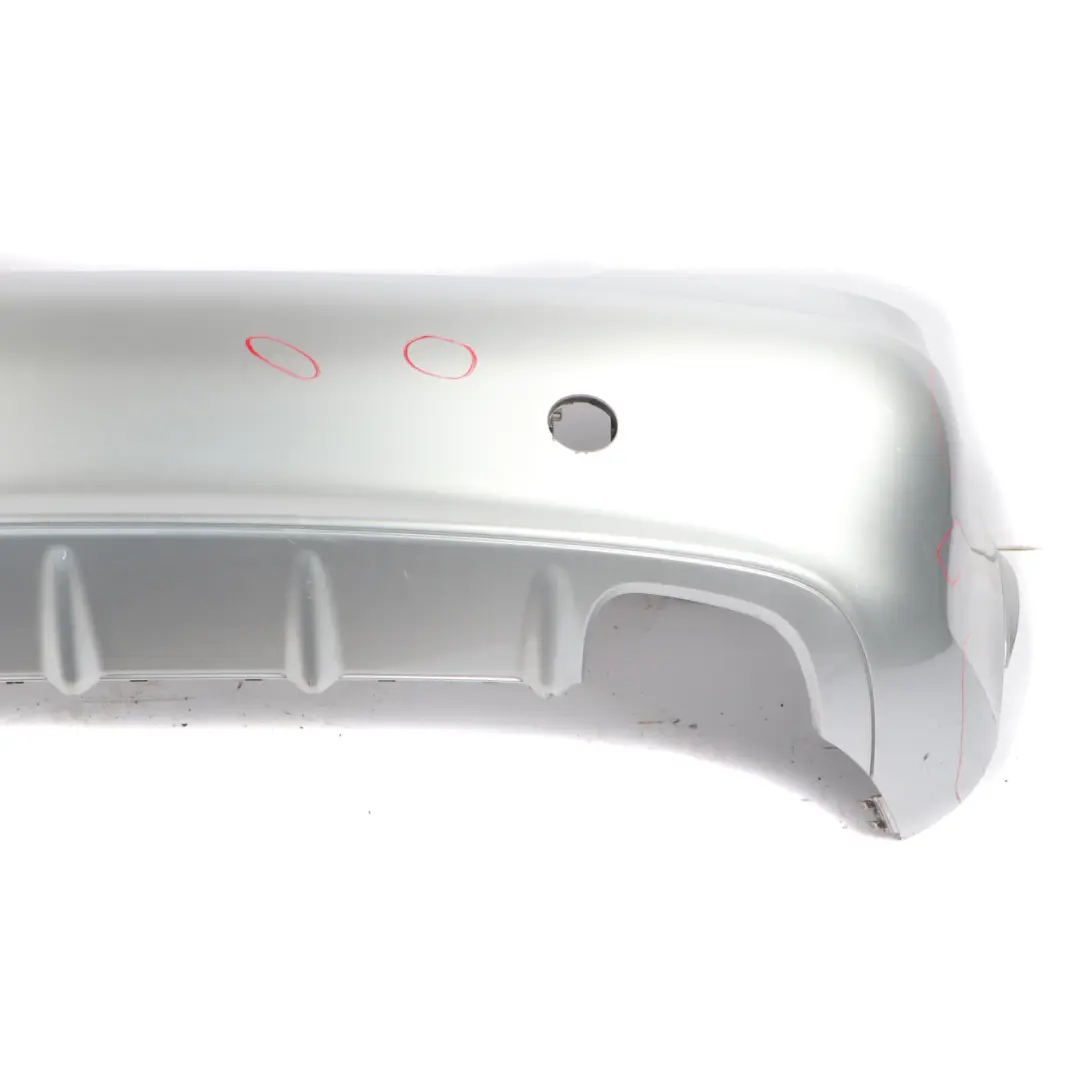 Bumper Trim Panel Covering Iridium Silver Metallic - 775 to Mercedes SLK R171 Rear with Part number A1718854125 Mercedes SLK R171 Rear Bumper Trim Panel Covering Iridium Silver Metallic - 775 - SKU A1718854125-IRS - Part number A1718854125