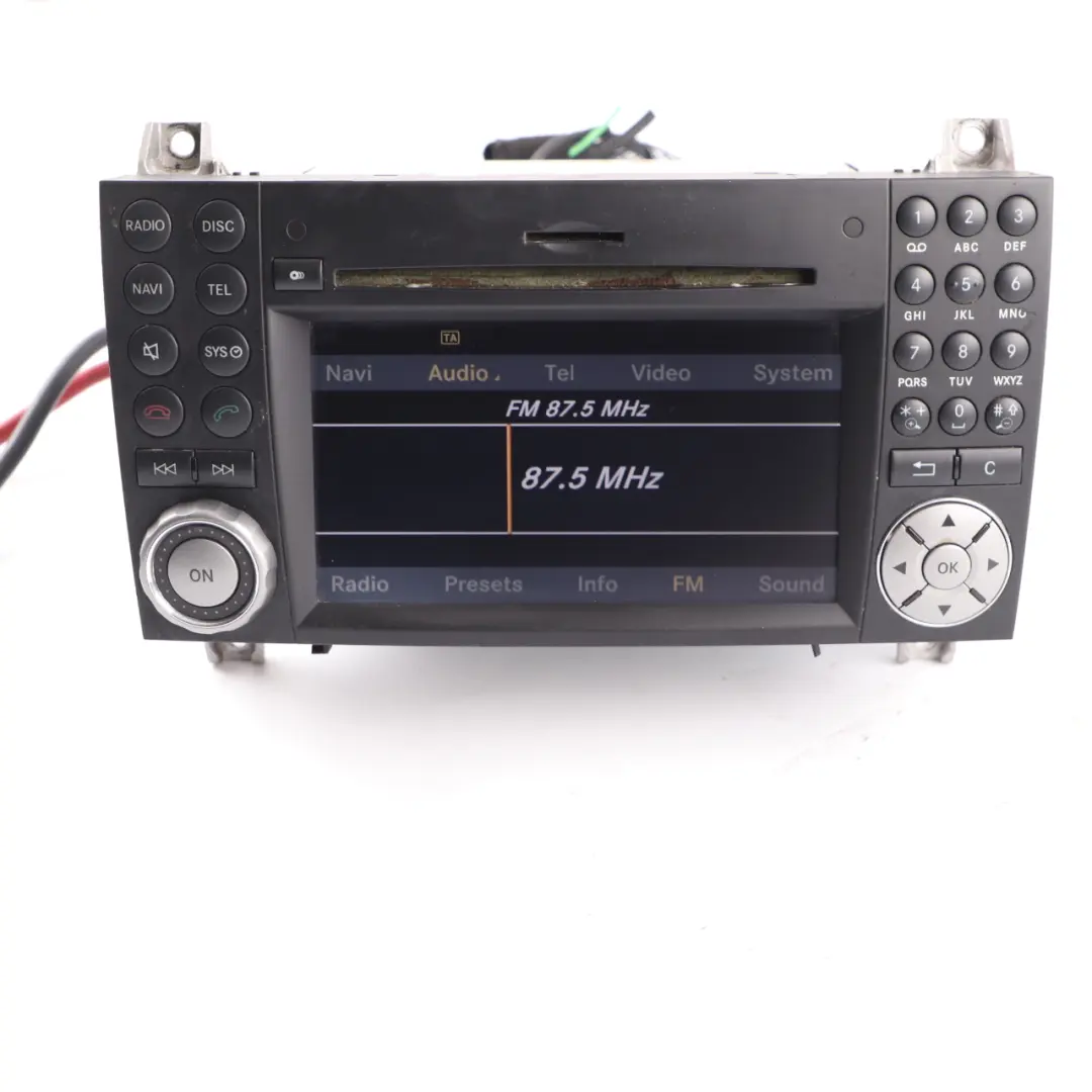 Radio Head Unit Mercedes SLK R171 CD Player Control Unit Module to with Part number A1719000100 Radio Head Unit Mercedes SLK R171 CD Player Control Unit Module - SKU A1719000600 - Part number A1719000100