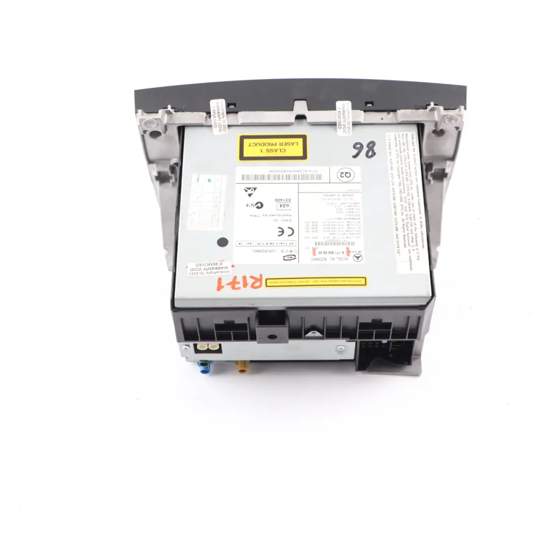 Radio Head Unit Mercedes SLK R171 CD Player Control Unit Module to with Part number A1719000100 Radio Head Unit Mercedes SLK R171 CD Player Control Unit Module - SKU A1719000600 - Part number A1719000100