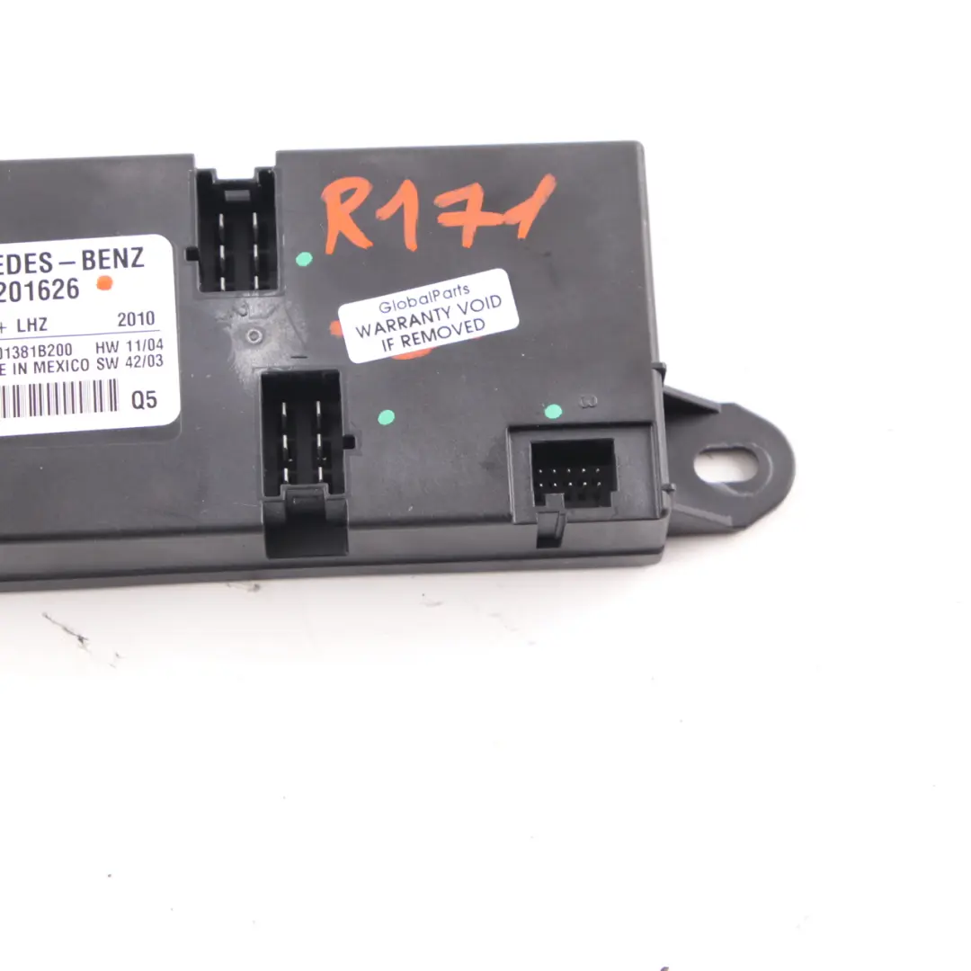 Calefacción Asiento Unidad de Control Módulo A1718201626 para Mercedes SLK R171 con número de pieza A1719010100 Mercedes SLK R171 Calefacción Asiento Unidad de Control Módulo A1718201626 - SKU A1719010100 - Número de pieza A1719010100