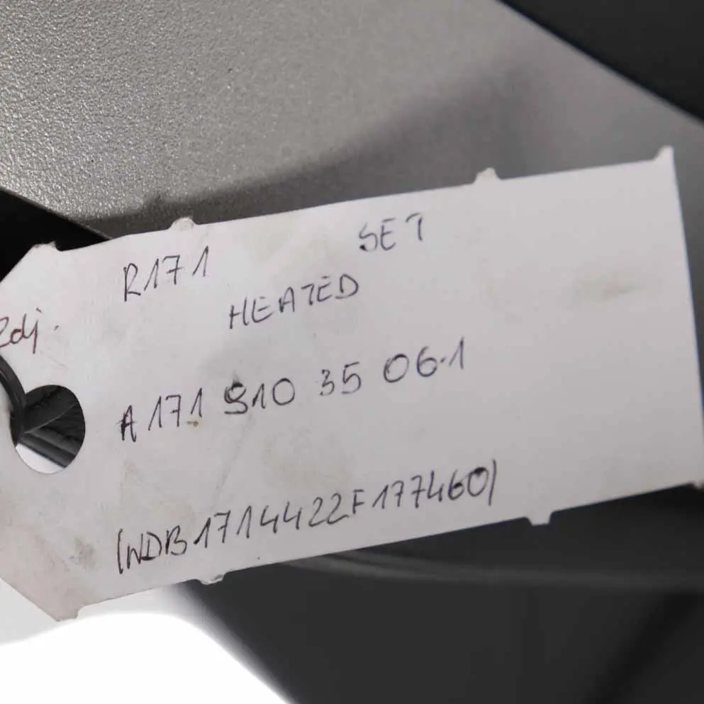 Front Seats Mercedes R171 Heated Black Leather Nappa Interior Seat Door Cards to with Part number A1719103506 Front Seats Mercedes R171 Heated Black Leather Nappa Interior Seat Door Cards - SKU A1719103506-1 - Part number A1719103506