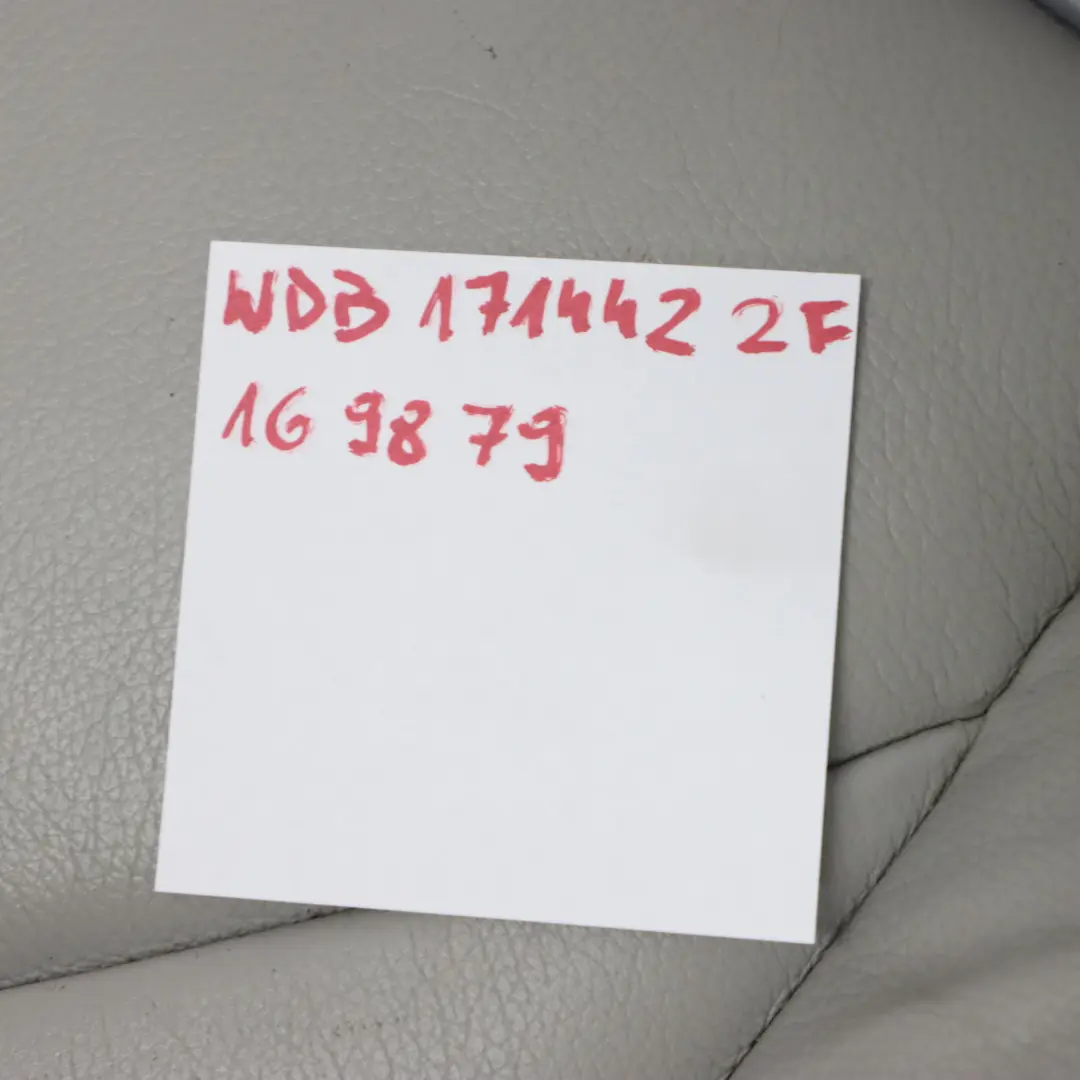 Front Seat Mercedes R171 Left N/S Heated Leather Nappa Semi-Aniline Grey to with Part number A1719107301 Front Seat Mercedes R171 Left N/S Heated Leather Nappa Semi-Aniline Grey - SKU A1719107301-1 - Part number A1719107301