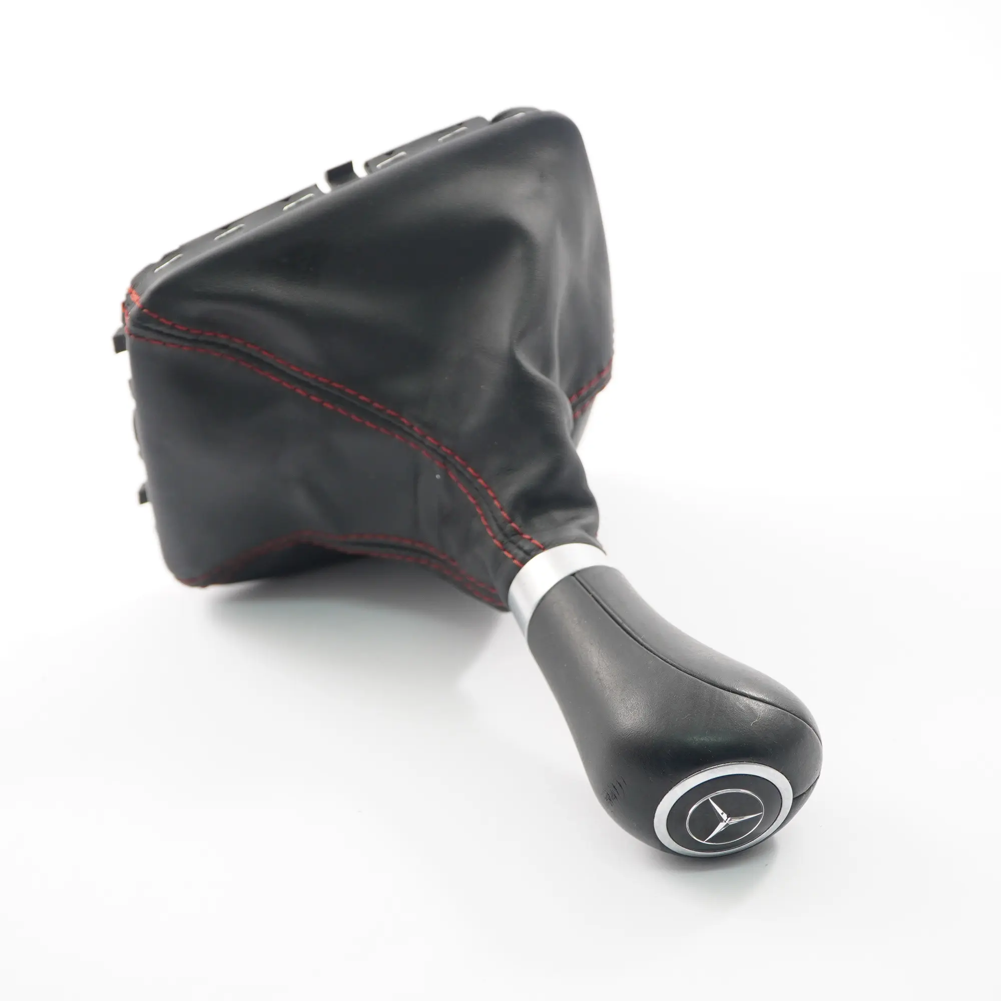 Pomo Cambio Mercedes SLK R172 Palanca Selector Bota Automático Cuero Negro