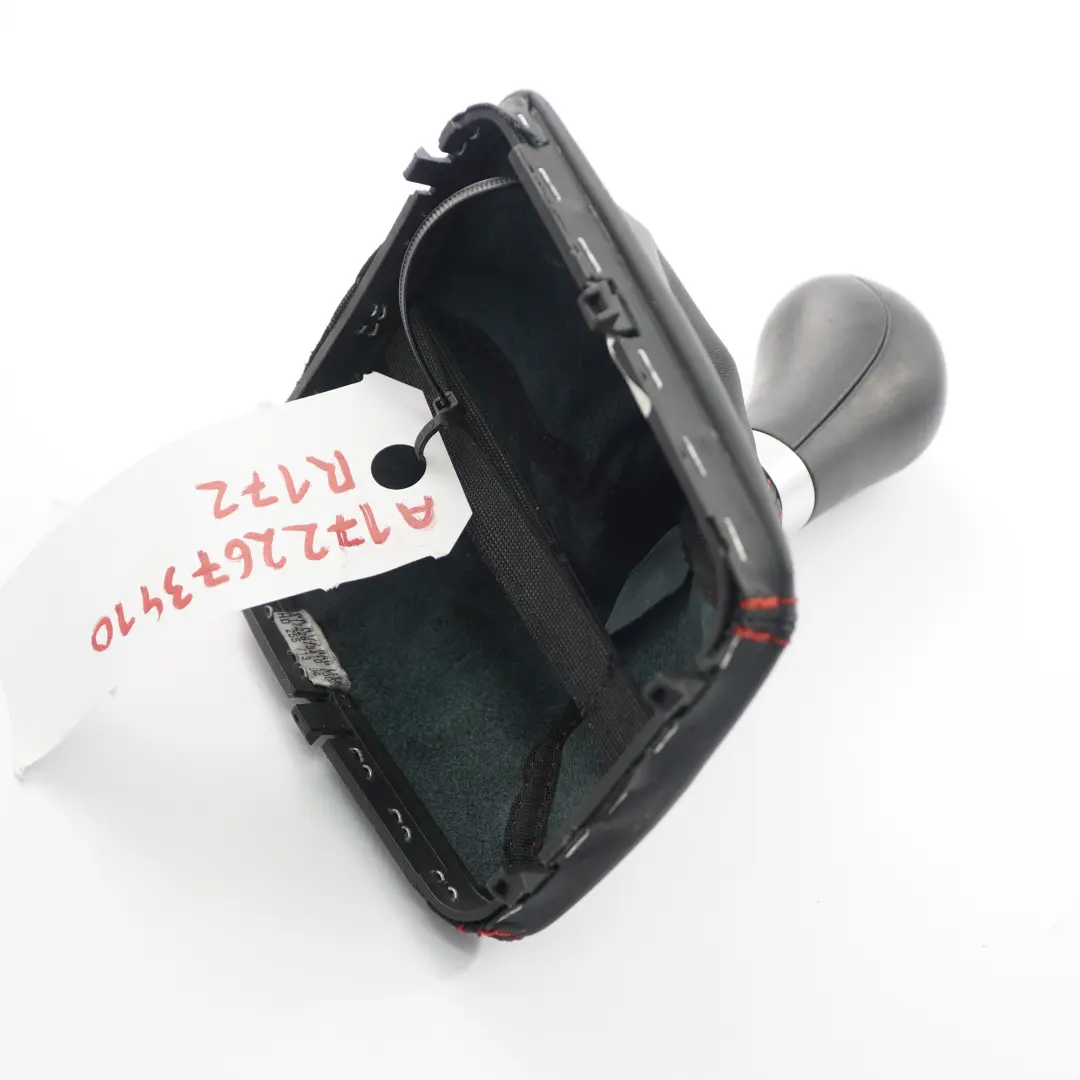 Pomello cambio Mercedes SLK R172 Leva Selettore Boot Automatico Pelle Nero per con numero di parte A1722673410 Pomello cambio Mercedes SLK R172 Leva Selettore Boot Automatico Pelle Nero - SKU A1722673410 - Numero di parte A1722673410