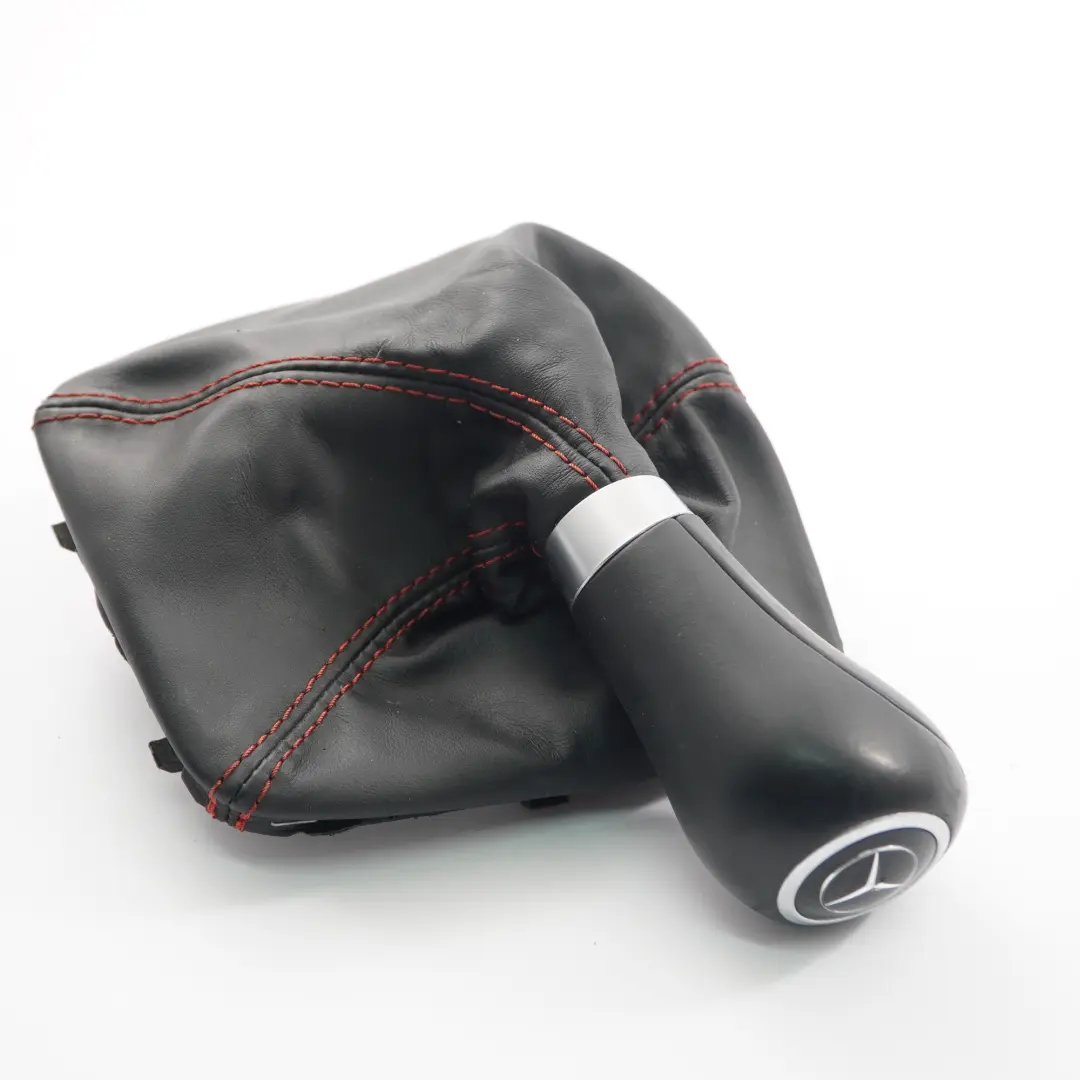 Gear Shift Knob Mercedes SLK R172 Lever Selector Boot Automatic Leather Black - SKU A1722673410 - Part number A1722673410