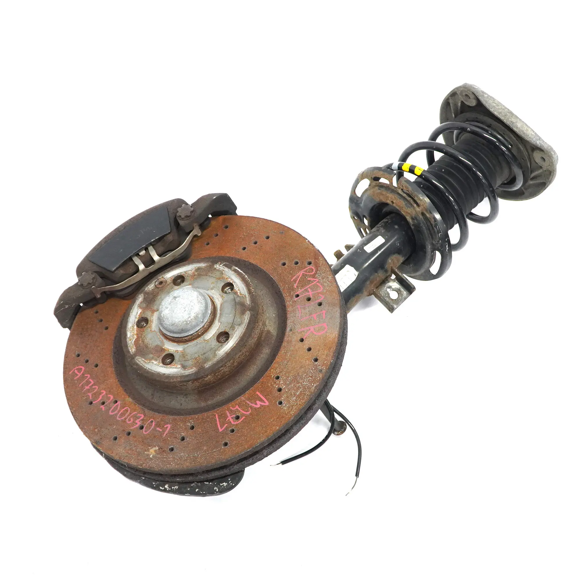 Mercedes SLK R172 Sospensione anteriore destra Gamba ruota Freno Disco Pinza