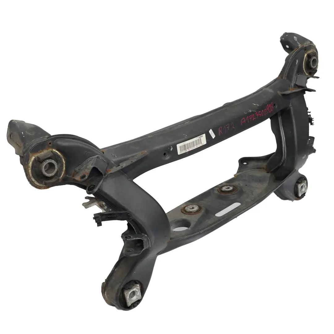 Eje Trasero Cuna Subchasis Soporte de Suspensión para Mercedes SLK R172 con número de pieza A1723500908 Mercedes SLK R172 Eje Trasero Cuna Subchasis Soporte de Suspensión - SKU A1723500908 - Número de pieza A1723500908
