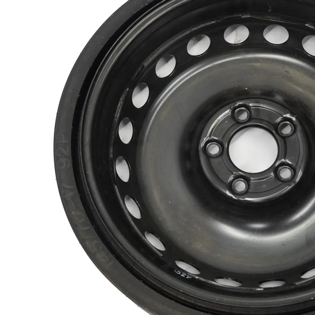 Steel Compact Spare Wheel Steel R17 4,5J Tyre 145/70 to Mercedes R172 with Part number A1724000002 Mercedes R172 Steel Compact Spare Wheel Steel R17 4,5J Tyre 145/70 - SKU A1724000002 - Part number A1724000002