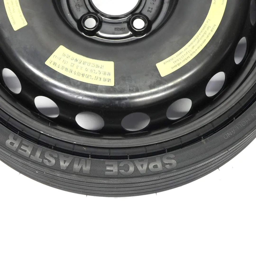 Stahl Kompakt Ersatzrad Stahl R17 4,5J Reifen 145/70 für Mercedes R172 mit Teilenummer A1724000002 Mercedes R172 Stahl Kompakt Ersatzrad Stahl R17 4,5J Reifen 145/70 - SKU A1724000002 - Teilenummer A1724000002