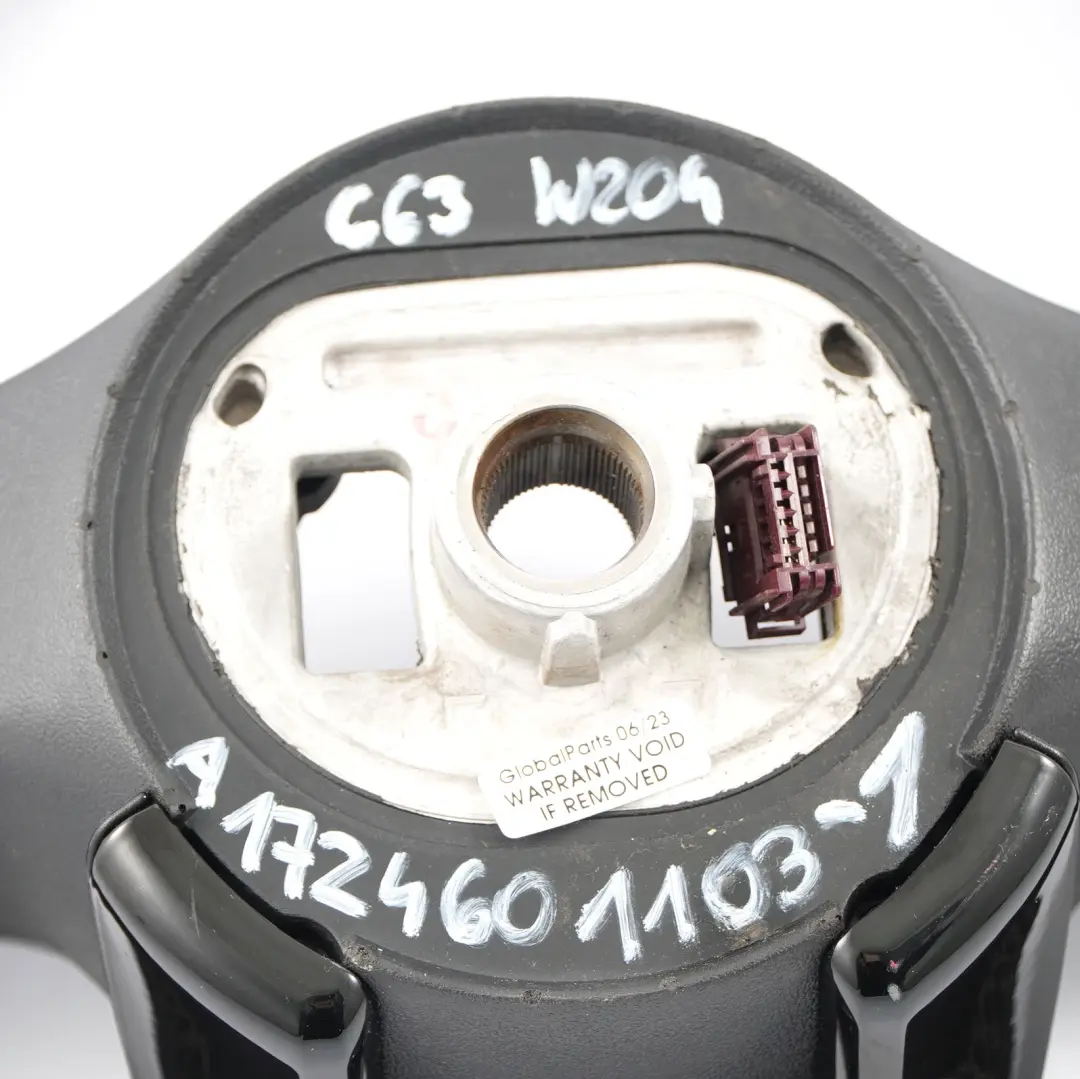 Mercedes W204 C63 W212 E63 AMG Kierownica Czarna Skóra Multifunkcja Łopatki - SKU A1724601103-1 - Numer Części A1724601103