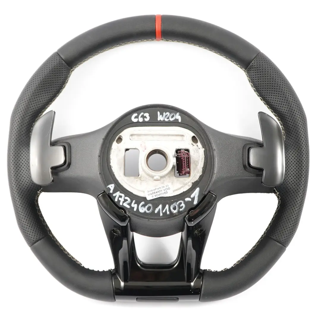Mercedes W204 C63 W212 E63 AMG Kierownica Czarna Skóra Multifunkcja Łopatki - SKU A1724601103-1 - Numer Części A1724601103