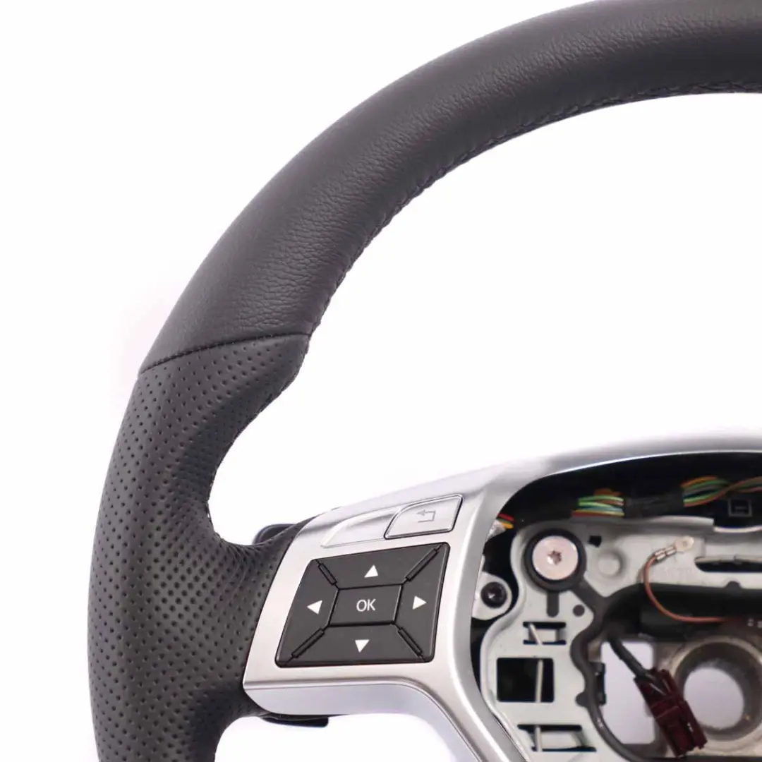  Steering Wheel Mercedes W204 W207 W212 W218 NEW Black Leather Sport Paddle Shift - SKU A1724602803-1 - Part number A1724602803