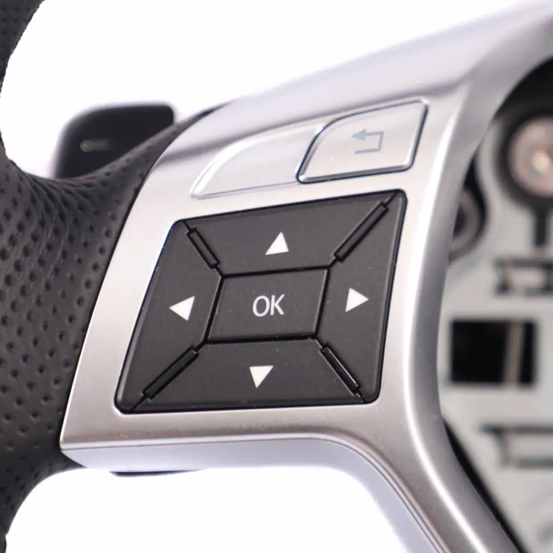  Steering Wheel Mercedes W204 W207 W212 W218 NEW Black Leather Sport Paddle Shift - SKU A1724602803-1 - Part number A1724602803