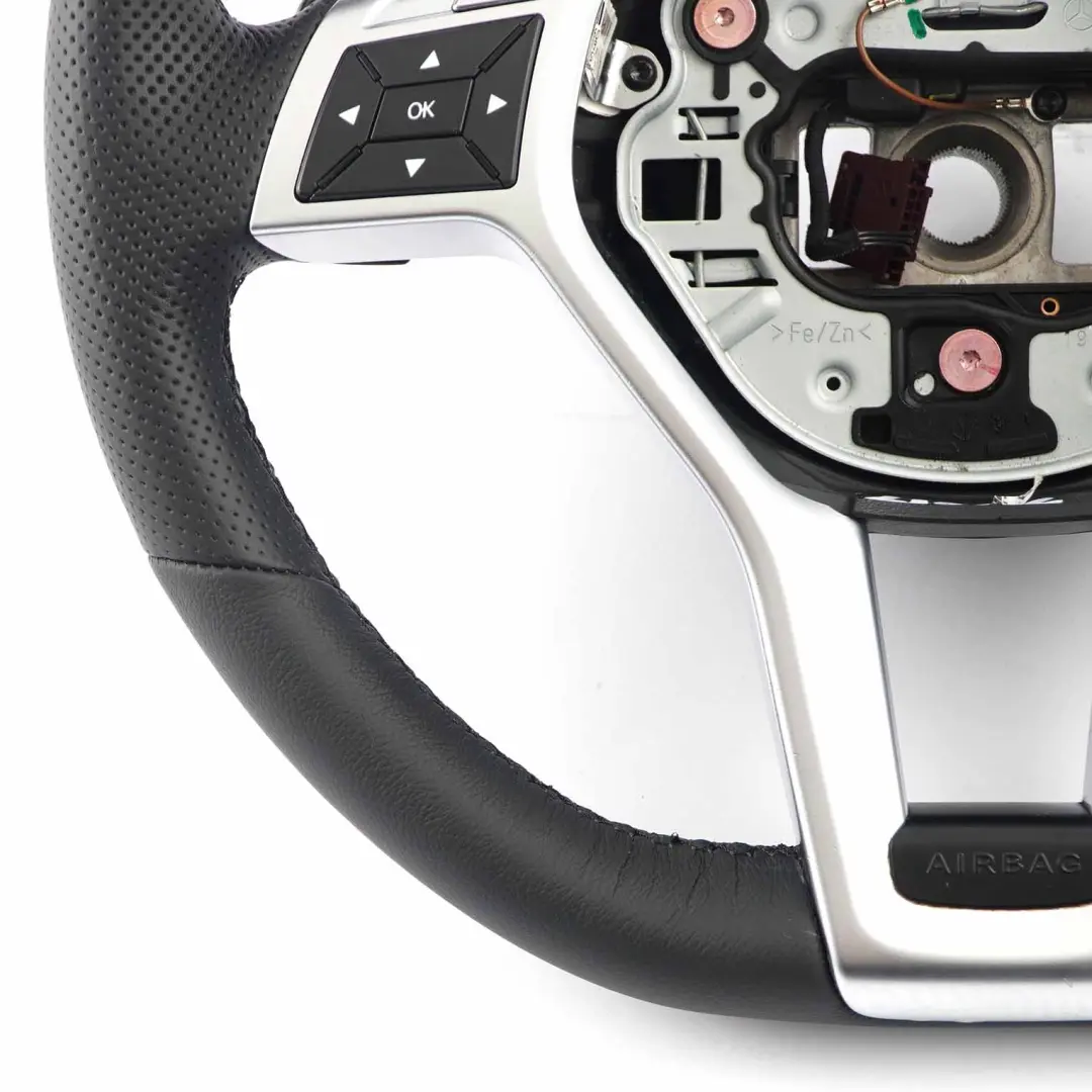  Steering Wheel Mercedes W204 W212 AMG Sport NEW Black Leather Sport Paddle Shift - SKU A1724604203-1 - Part number A1724604203