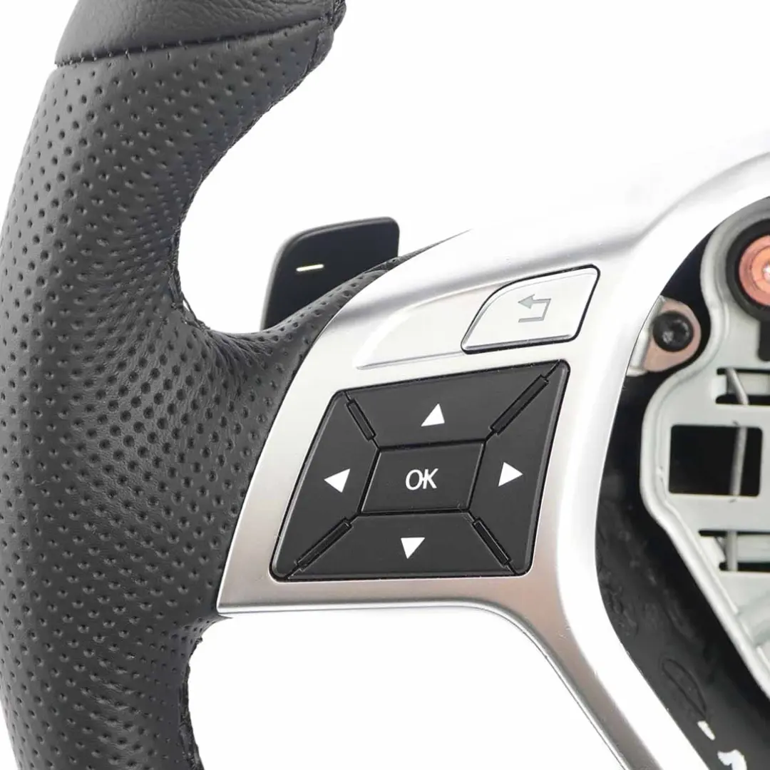  Steering Wheel Mercedes W204 W212 AMG Sport NEW Black Leather Sport Paddle Shift - SKU A1724604203-1 - Part number A1724604203