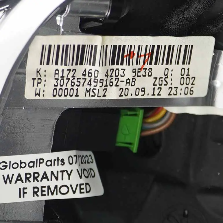  Lenkrad Mercedes W204 W212 AMG Sport NEU Schwarz Leder Sport Schaltwippen - SKU A1724604203-1 - Teilenummer A1724604203