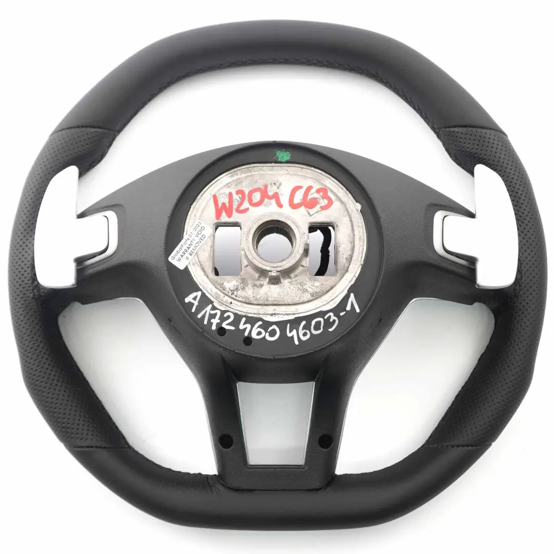 Volante Mercedes W204 C63 AMG W212 E63 NUOVO in pelle nera Sport Paddle Shift - SKU A1724604603-1 - Numero di parte A1724604603