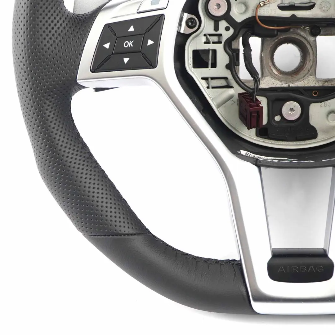 Steering Wheel Mercedes W204 C63 AMG W212 NEW Black Leather Sport Paddle Shift to with Part number A1724604603 Steering Wheel Mercedes W204 C63 AMG W212 NEW Black Leather Sport Paddle Shift - SKU A1724604603-1 - Part number A1724604603