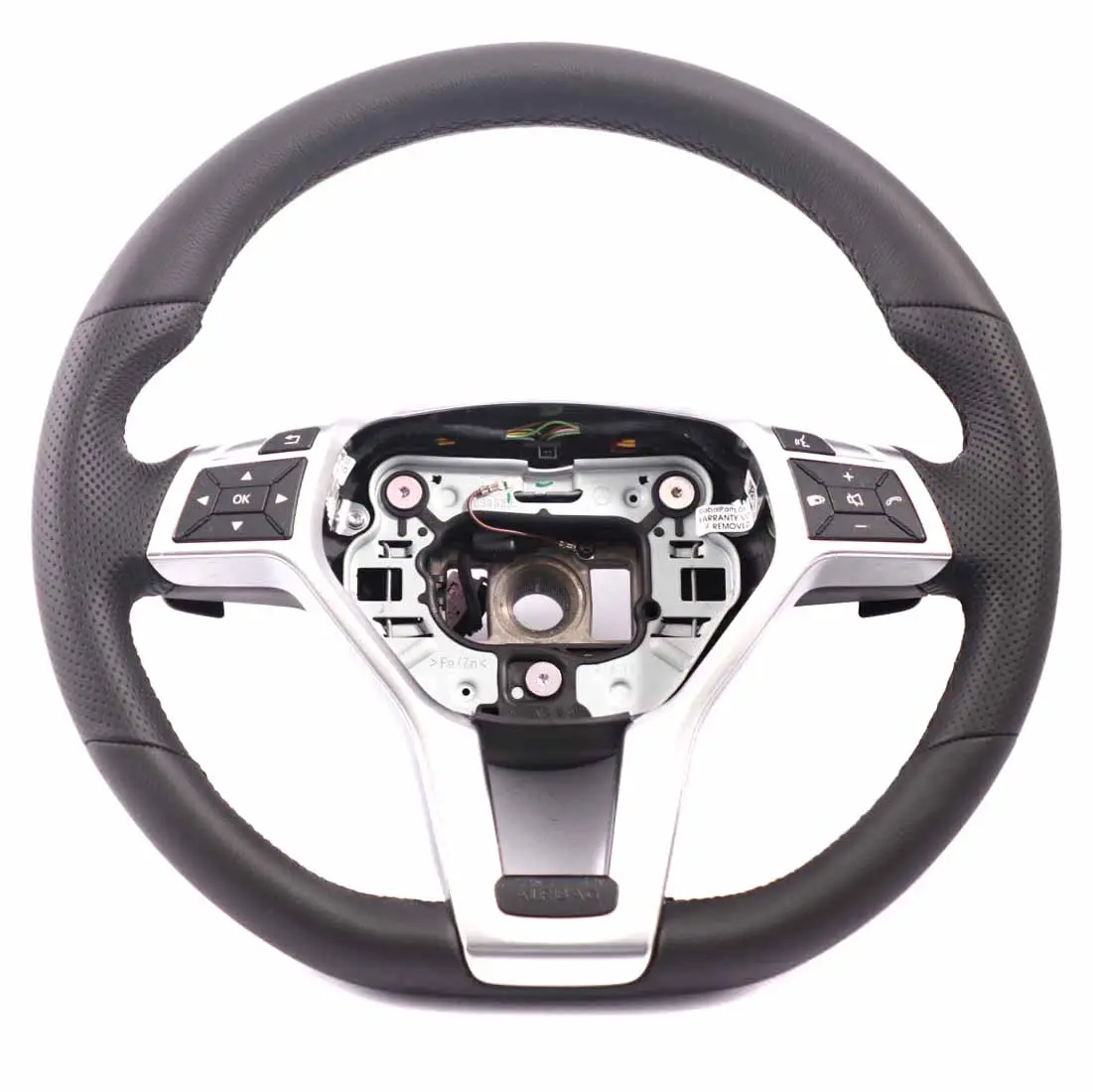 Volante Mercedes W176 W204 C207 W212 NUOVO in pelle nera Sport Paddle Shift