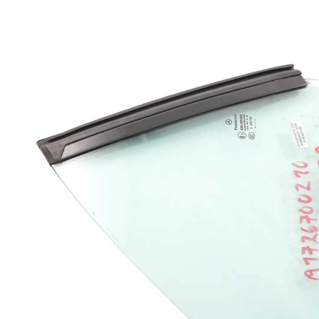 Descapotable Ventana Lateral Trasera Derecha AS2 para Mercedes SLK R172 con número de pieza A1726700210 Mercedes SLK R172 Descapotable Ventana Lateral Trasera Derecha AS2 - SKU A1726700210 - Número de pieza A1726700210