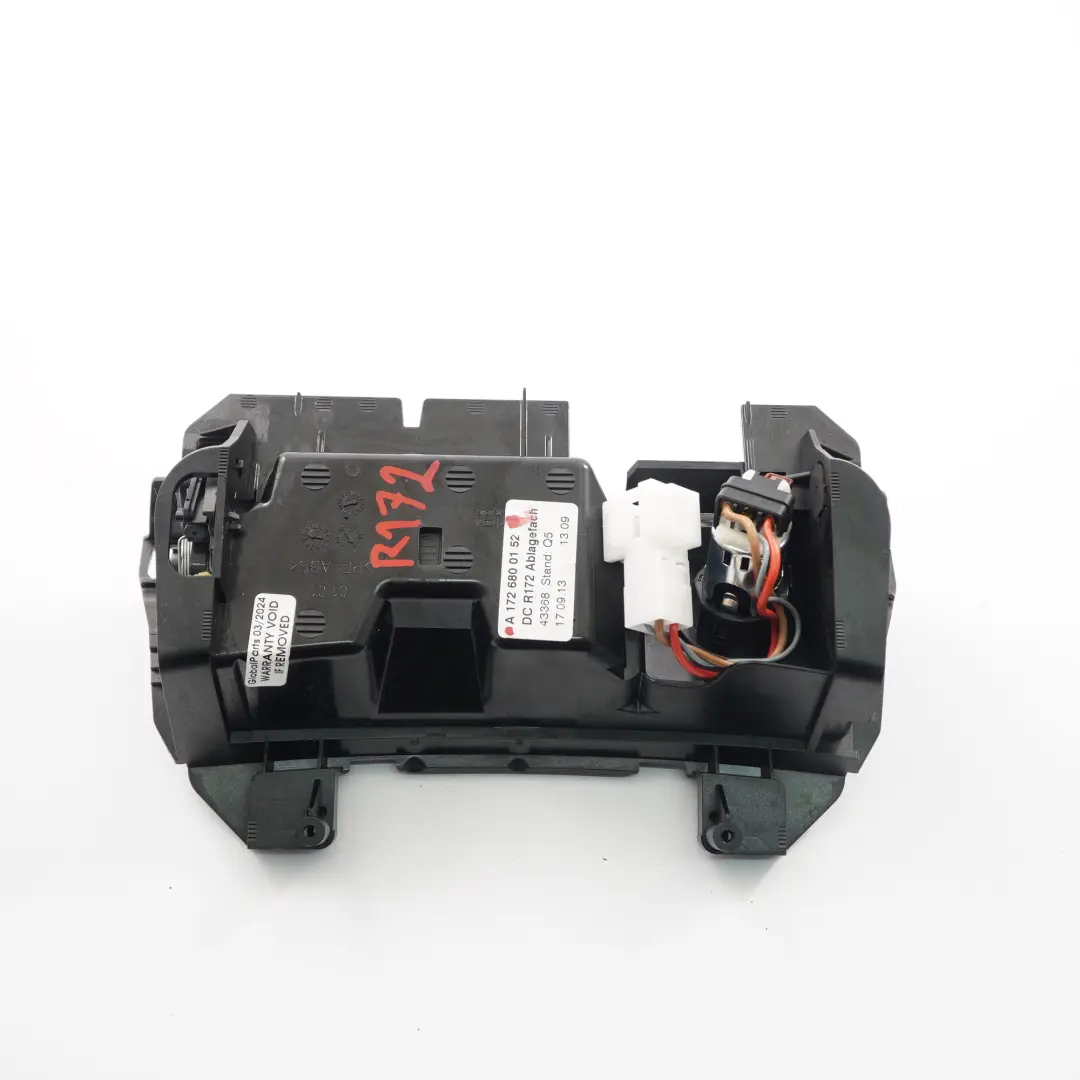 Mercedes SLK R172 Consolle Centrale Rivestimento Posacenere Presa 12V Alluminio - SKU A1726800152 - Numero di parte A1726800152