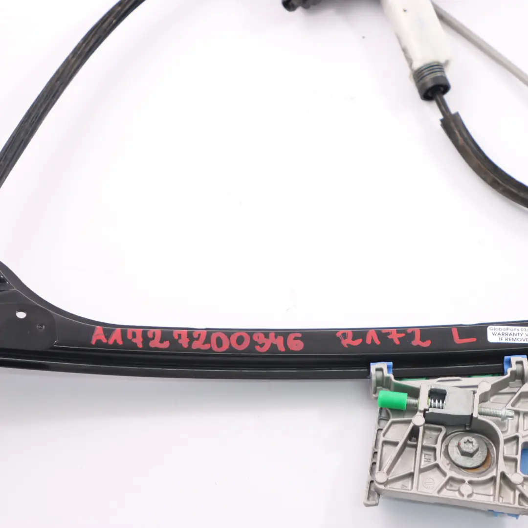 Fensterheber vorne links Tür Heber Mechanismus für Mercedes SLK R172 mit Teilenummer A1727200346 Mercedes SLK R172 Fensterheber vorne links Tür Heber Mechanismus - SKU A1727200346 - Teilenummer A1727200346