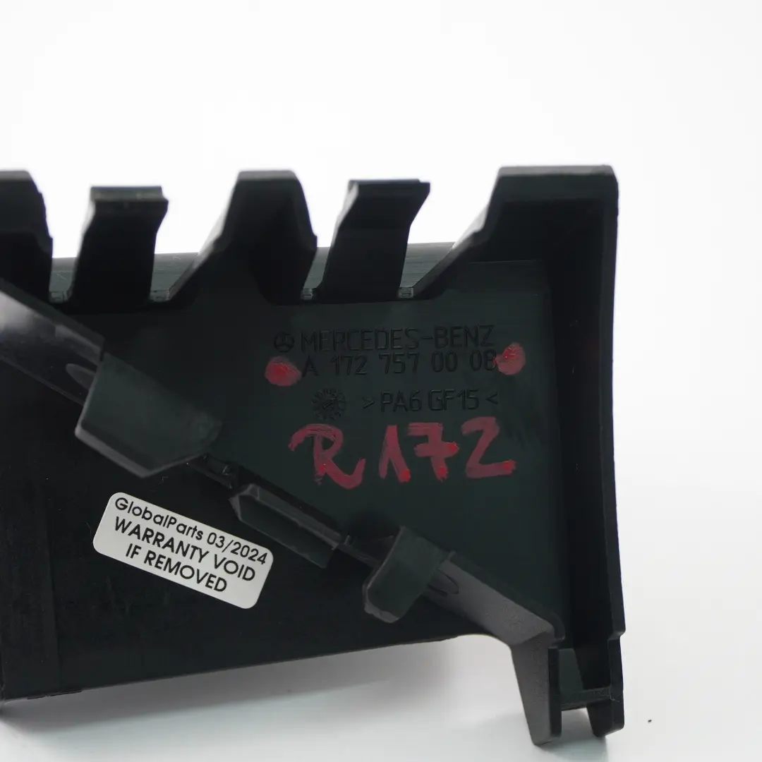 Tapa Mercedes SLK R172 Roadster Tapa de protección de la cerradura del maletero para con número de pieza A1727570008 Tapa Mercedes SLK R172 Roadster Tapa de protección de la cerradura del maletero - SKU A1727570008 - Número de pieza A1727570008