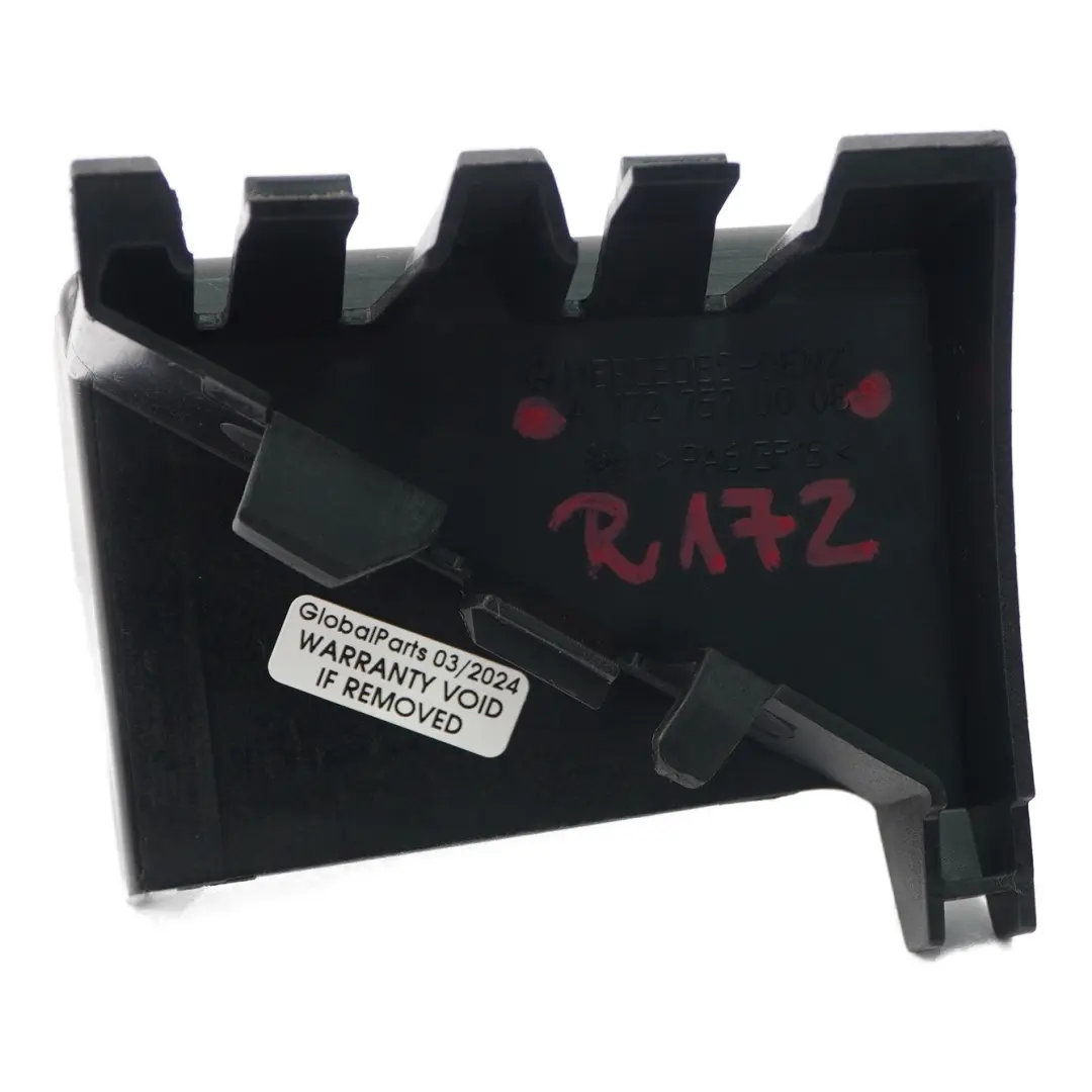 Tapa Mercedes SLK R172 Roadster Tapa de protección de la cerradura del maletero para con número de pieza A1727570008 Tapa Mercedes SLK R172 Roadster Tapa de protección de la cerradura del maletero - SKU A1727570008 - Número de pieza A1727570008