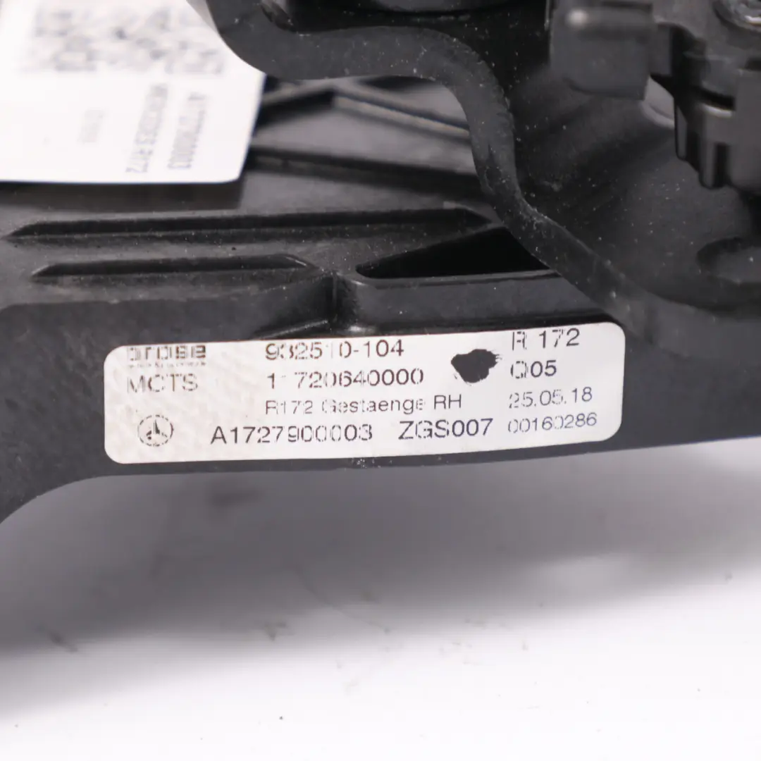  Mercedes-Benz SLK R172 Cerniera tetto convertibile destra - SKU A1727900003 - Numero di parte A1727900003