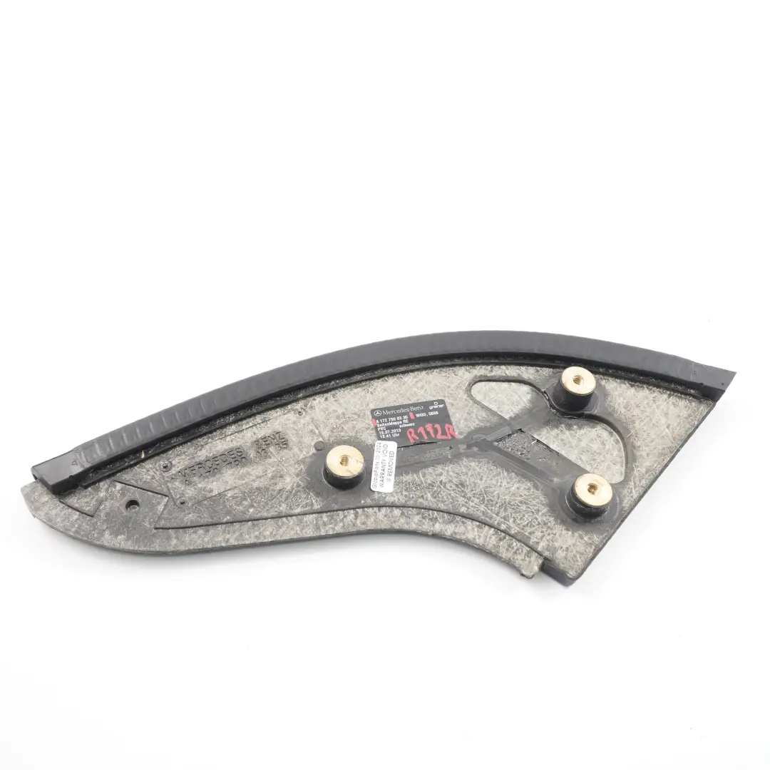  Housse Mercedes SLK R172 Roadster Plaque arrière droit Noir - SKU A1727900335 - Numéro de pièce A1727900335