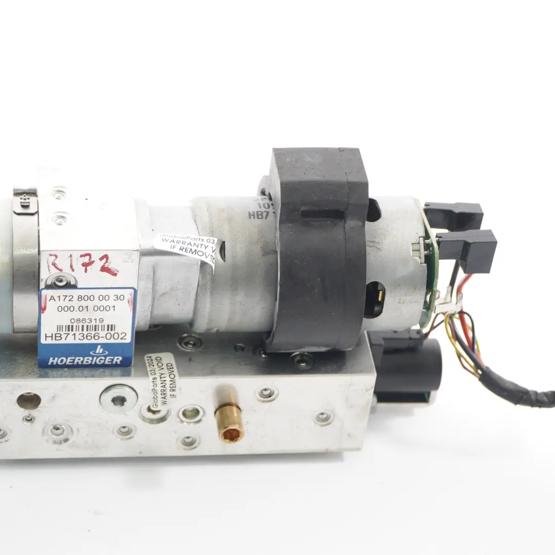 Hydraulik einheit Dach motor Pumpe oben A1728000030 für Mercedes SLK R172 Cabrio mit Teilenummer A1728050024 Mercedes SLK R172 Cabrio Hydraulik einheit Dach motor Pumpe oben A1728000030 - SKU A1728050024 - Teilenummer A1728050024