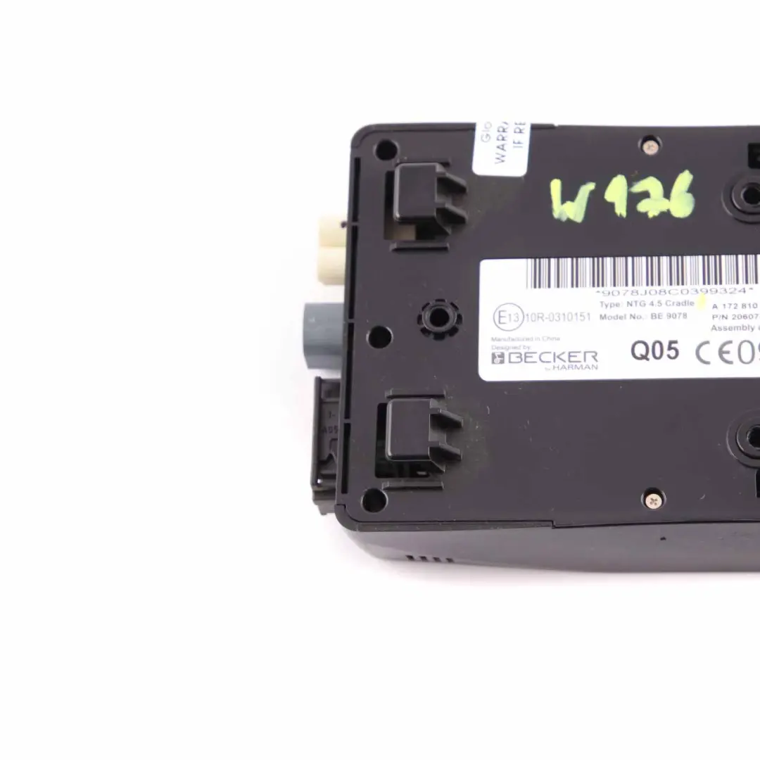 Navigazione Modulo Controllo NTG 4.5 per Mercedes W176 W212 con numero di parte A1728100011 Mercedes W176 W212 Navigazione Modulo Controllo NTG 4.5 - SKU A1728100011 - Numero di parte A1728100011