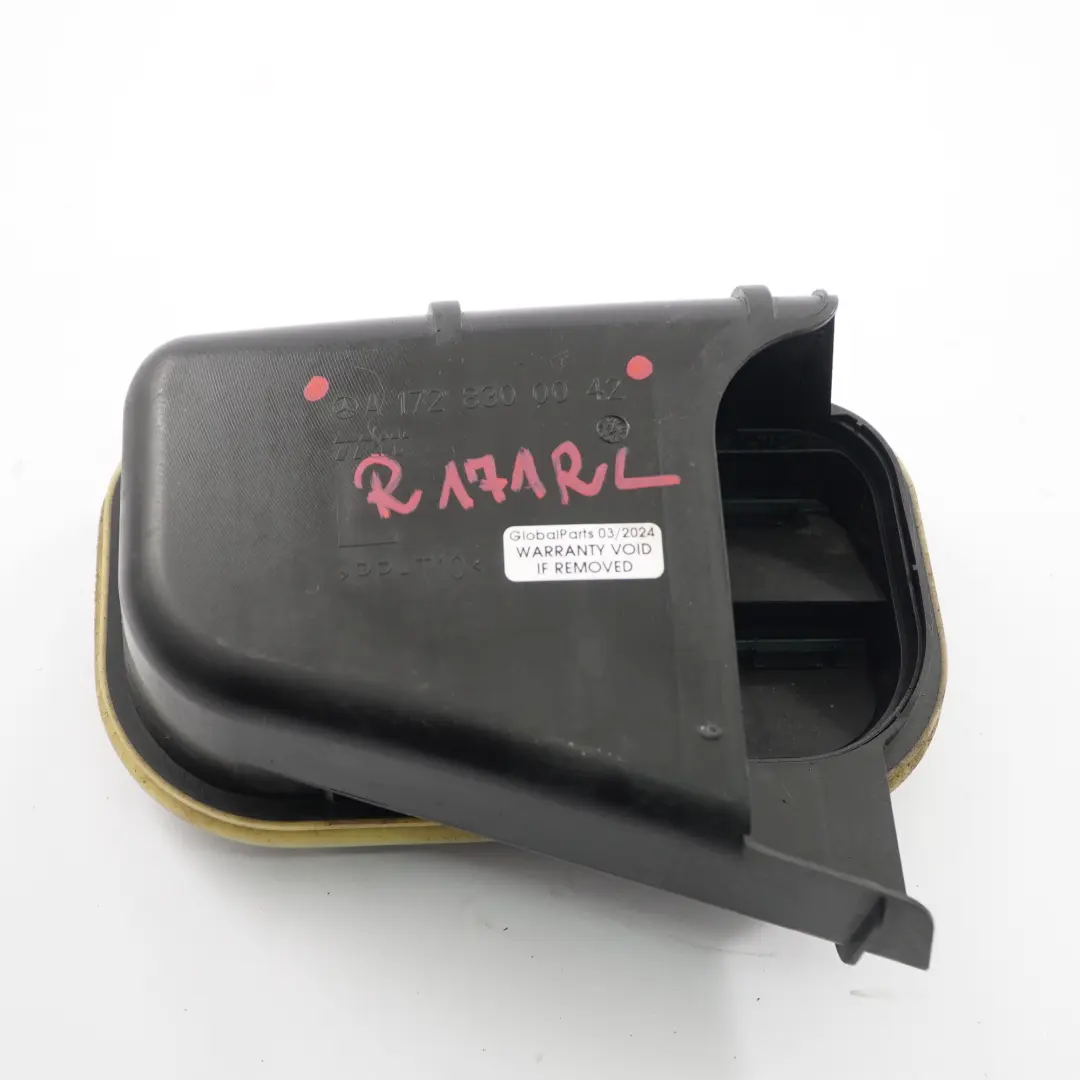 Bumper Vent Flap Left N/S to Mercedes SLK R172 Roadster Rear with Part number A1728300042 Mercedes SLK R172 Roadster Rear Bumper Vent Flap Left N/S - SKU A1728300042 - Part number A1728300042