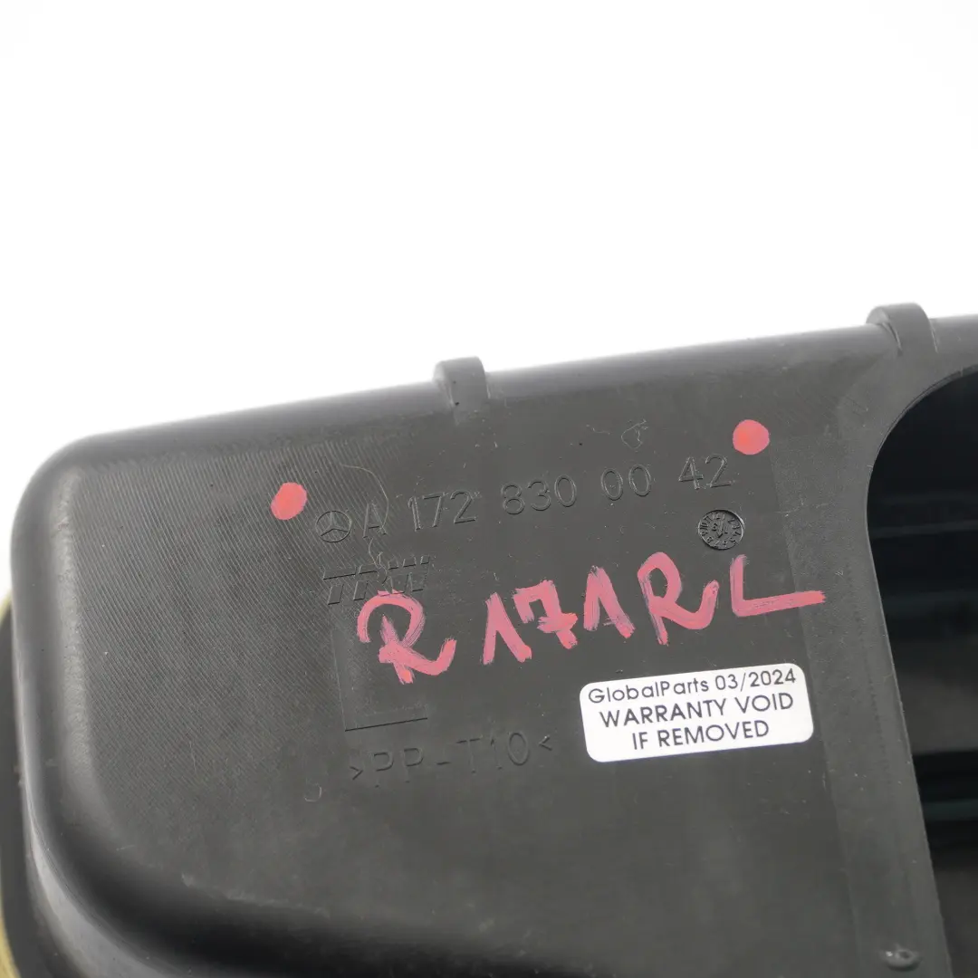 Bumper Vent Flap Left N/S to Mercedes SLK R172 Roadster Rear with Part number A1728300042 Mercedes SLK R172 Roadster Rear Bumper Vent Flap Left N/S - SKU A1728300042 - Part number A1728300042